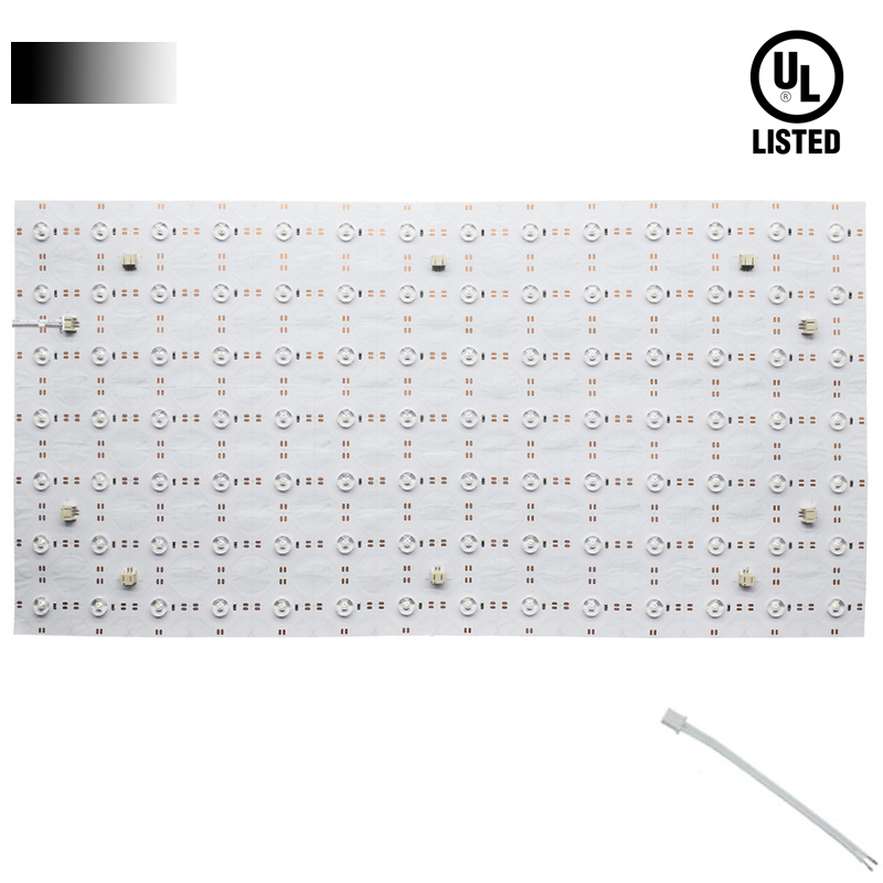 24V 2835 White Flexible LED Panel Sheet With Optical Lens 50x25